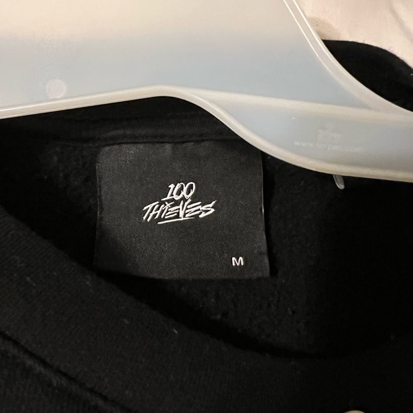 NWOT 100 thieves enter infinity black crewneck - Picture 3 of 4